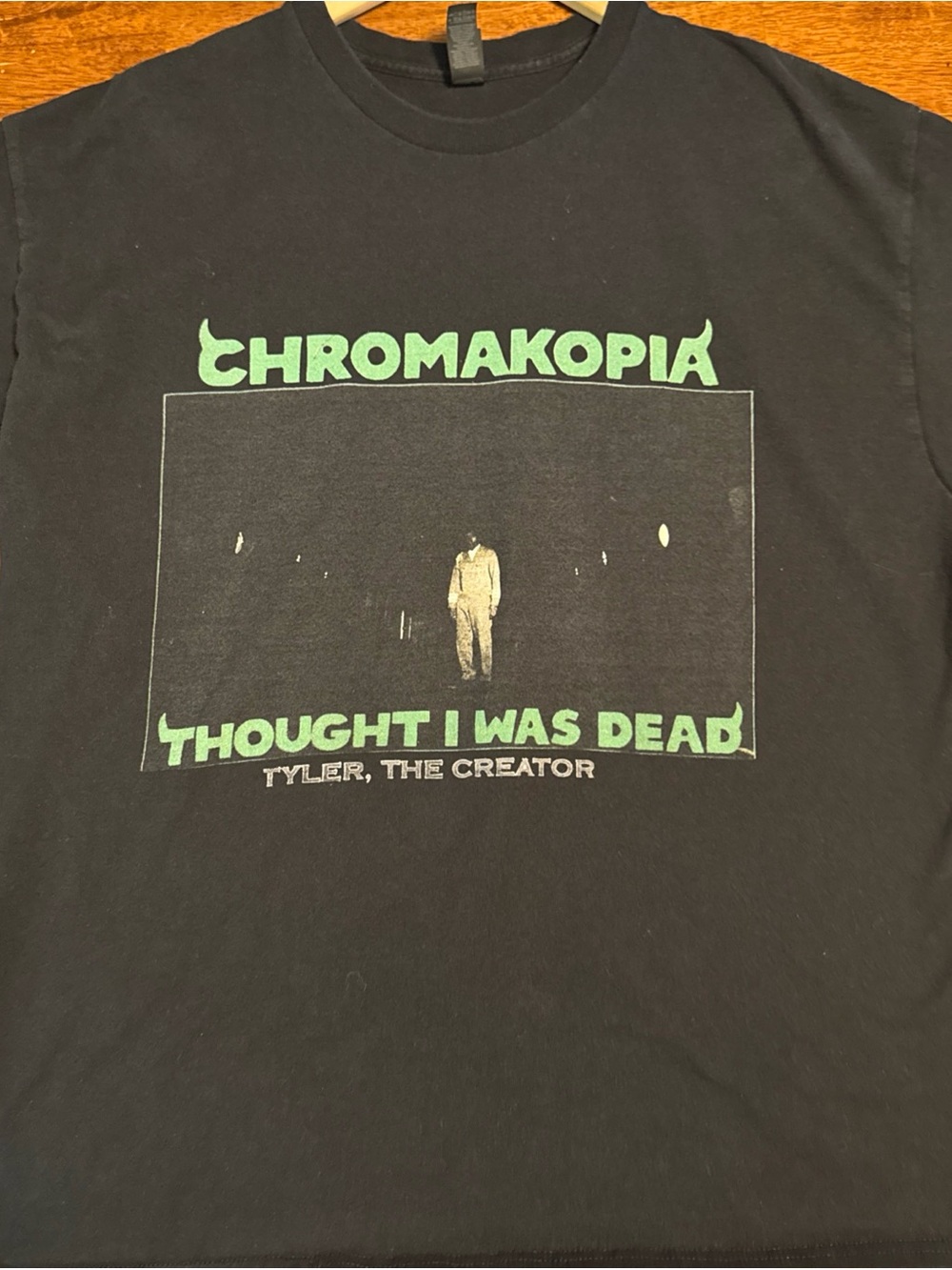 Tyler the Creator Chromakopia shirt  - "thought I was dead" - XL - black